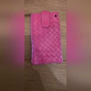 Bottega VENETA Pink Woven Phone Case
